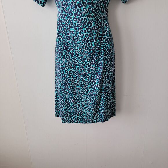 Lilly Pulitzer Women's Adalie Leopard Print Wrap Dress size S Short Sleeve - Picture 4 of 10